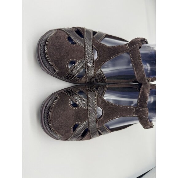Orthofeet Chocolate Brown Juno Strappy Shoe Women Size 8.5B 8.5 - Picture 4 of 11